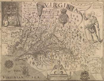 Map of the Chesapeake Bay by John Smith (ca. 1580-1631)